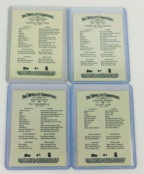 4 Topps Allen and Ginter's 2009 Baseball Cards