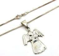 Vintage 925 sterling silver group lot of 4 pendants on chains