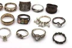 Group lot of Vintage 925 sterling silver rings