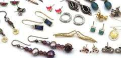 Group lot of Vintage 925 sterling silver earrings