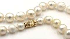 9.5-13.5mm Baroque pearl strand necklace