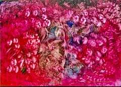 Kamran Khavarani  “Rhapsody in Pink & Blue” AP Giclee on Canvas