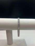 Sparkling 14.5 Ctw Lab Simulated Diamond 14 Kt White Gold Plated Tennis Bracelet