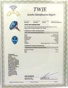 14kt Yellow gold 22ct pear blue topaz and 0.50ctw diamond halo ring