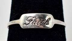 Faith Ring in Sterling Silver