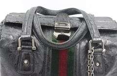 Vintage Gucci Treasor Boston Ostrich Bag