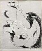 Rare Marino Marini Signed Etching Edition of 50, 1968