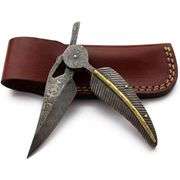 Handmade Damascus Folding Pocket Knife