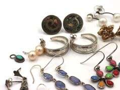 Group lot of Vintage 925 sterling silver earrings