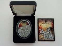 2013 Fiji $10 GLADIATOR .999 Fine Silver 1oz Colorized