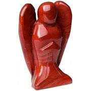 Hand-Carved Red Jasper Crystal Angel