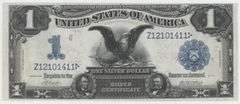 Crisp nearly new 1899 Series $1 Large Size Black Eagle Silver Certificate