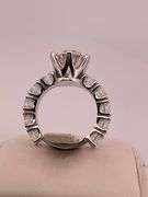 CERTIFIED BRAND NEW 14K WHITE GOLD DIAMOND ENGAGEMENT RING . 8.53 CARATS