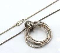 Group lot of 3 Vintage 925 sterling silver necklaces
