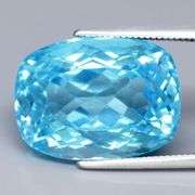 Superbly cut heavy flashing 18.05ct VS Swiss blue Topaz
