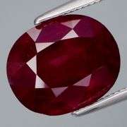Glistening 5.26ct 11x9mm black cherry red Rhodolite Garnet!
