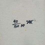 50 Dollar Bill by Steve Kaufman (1960-2010)