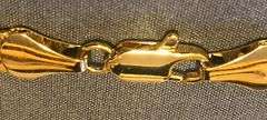 Impressive 28.3 Gram 18 Kt Gold Plated Herringbone Necklace