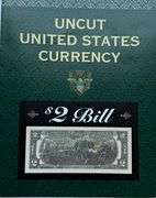 Uncut Sheet of Three 2003A $2 FR Notes