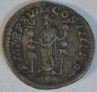 Original Caracalla Roman silver Denarius, 198-217 AD