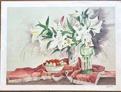 Houshang Seyhoun, Still Life, Original Mixed Media.