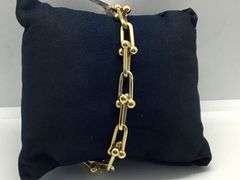 14K Yellow Gold Vintage Horse-shoe Bracelet