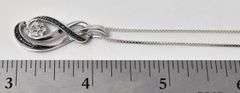 Diamond Pendant Necklace in Sterling Silver