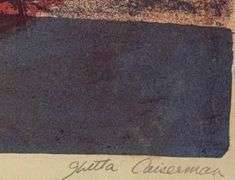 Vintage Lithograph Titled The Bride by Ghitta Caiserman Roth