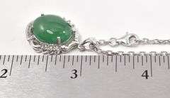 Adorable 12.30CTS Oval Shaped Cabochon-Cut Emerald & Sapphire Gemstone Pendant Necklace in Sterling