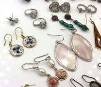 Vintage 925 sterling silver group lot of earrings