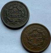 1851 1852 Large Cents