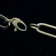 14K Yellow Gold Paper Clip Link Chain