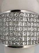 CERTIFIED 14K WHITE GOLD DIAMOND RING / BAND