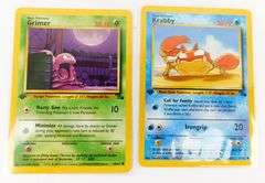 4 Pokémon 1999 1st Edition Trade Cards