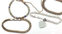 Group lot of 9 Vintage 925 sterling silver bracelets
