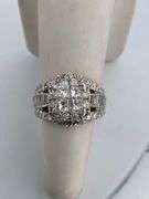 CERTIFIED 14K WHITE GOLD DIAMOND RING