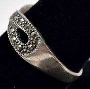 Infinity Marcasite Band Ring in Sterling Silver