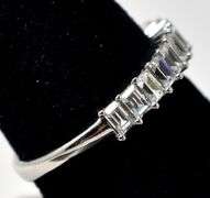 Cz Band Ring in Sterling Silver