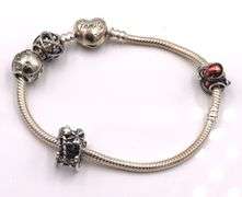 Set of Pandora charm bracelets in 925 sterling silver