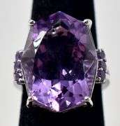 Amethyst Gemstone Ring in Sterling Silver