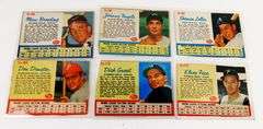 6 Post Cereal Baseball Cards