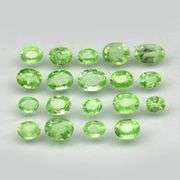 Rare collectors 3.35ct untreated spring green Tsavorite set!