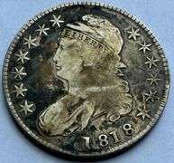 1818 Bust Half