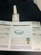 CERTIFIED LADIES PLATINUM AND DIAMOND RING