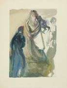 Exclusive Salvador Dali Original Unique Woodblock Decomposition from 'The Divine Comedy' suite
