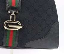 Gucci Canvas & Leather Shoulder Bag