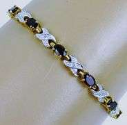 Sterling Vermeil Garnet Bracelet