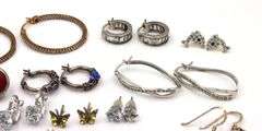 Group lot of Vintage 925 sterling silver earrings