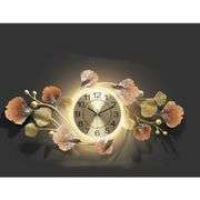 Silent Wall Clock with 3D Ginkgo Leaf Design