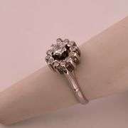 CERTIFIED 14K WHITE GOLD DIAMOND RING